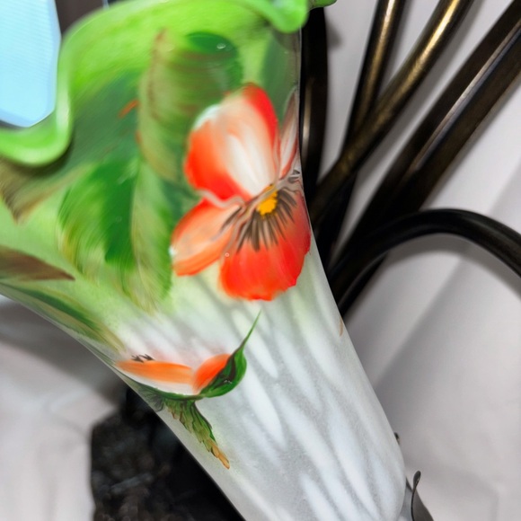 Hummingbird Tulip Glass & Bronze Dragonfly Tiffany Vintage Style Lamp TL4352-LLF - Picture 5 of 7